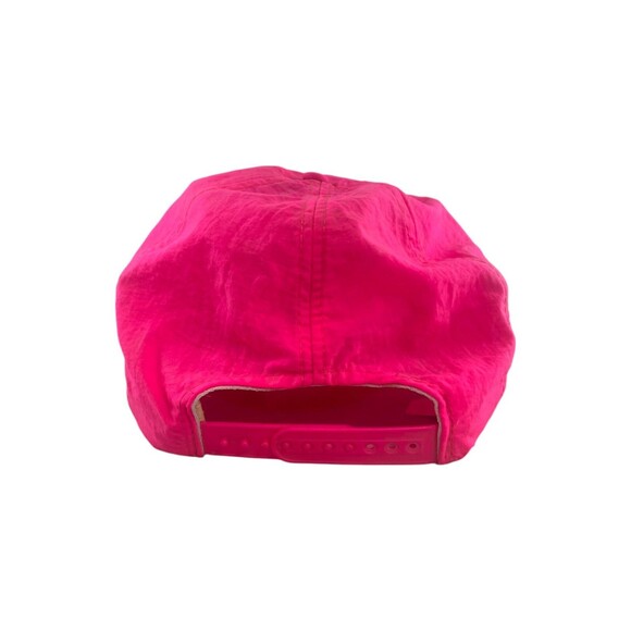 RARE Vintage 80s 90s Chicago White Sox Neon Pink Bill Snapback Cap Hat Black MLB